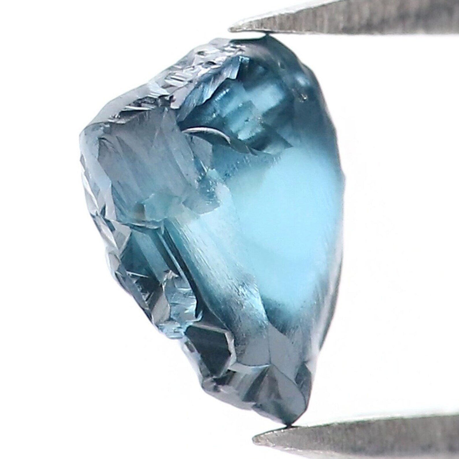 0.67 CT Natural Loose Rough Diamond Blue Color Rough Cut Diamond 5.90 MM Natural Diamond Blue Color Irregular Cut Rough Shape Diamond NQ1992