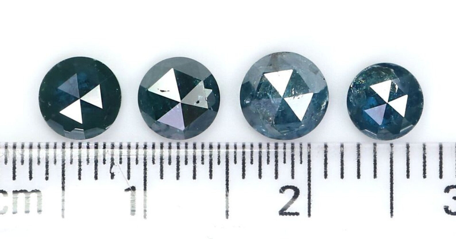 2.25 CT Natural Loose Round Rose Cut Diamond Blue Color Round Shape Diamond 4.70 MM Natural Loose Round Rose Cut Shape Diamond NQ2055