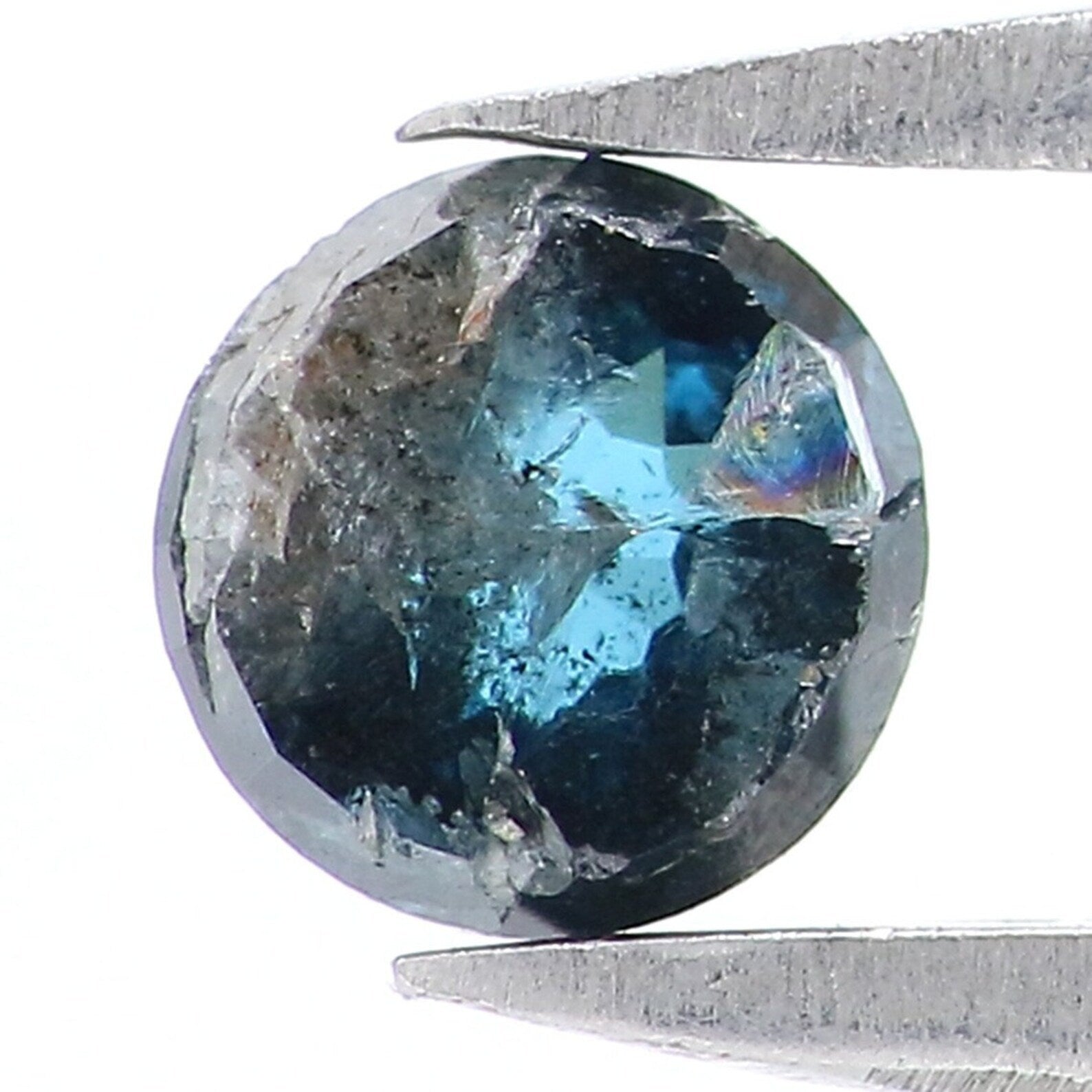 0.41 CT Natural Loose Round Shape Diamond Blue Color Round Rose Cut Diamond 4.20 MM Natural Loose Diamond Blue Round Rose Cut Diamond NQ9852