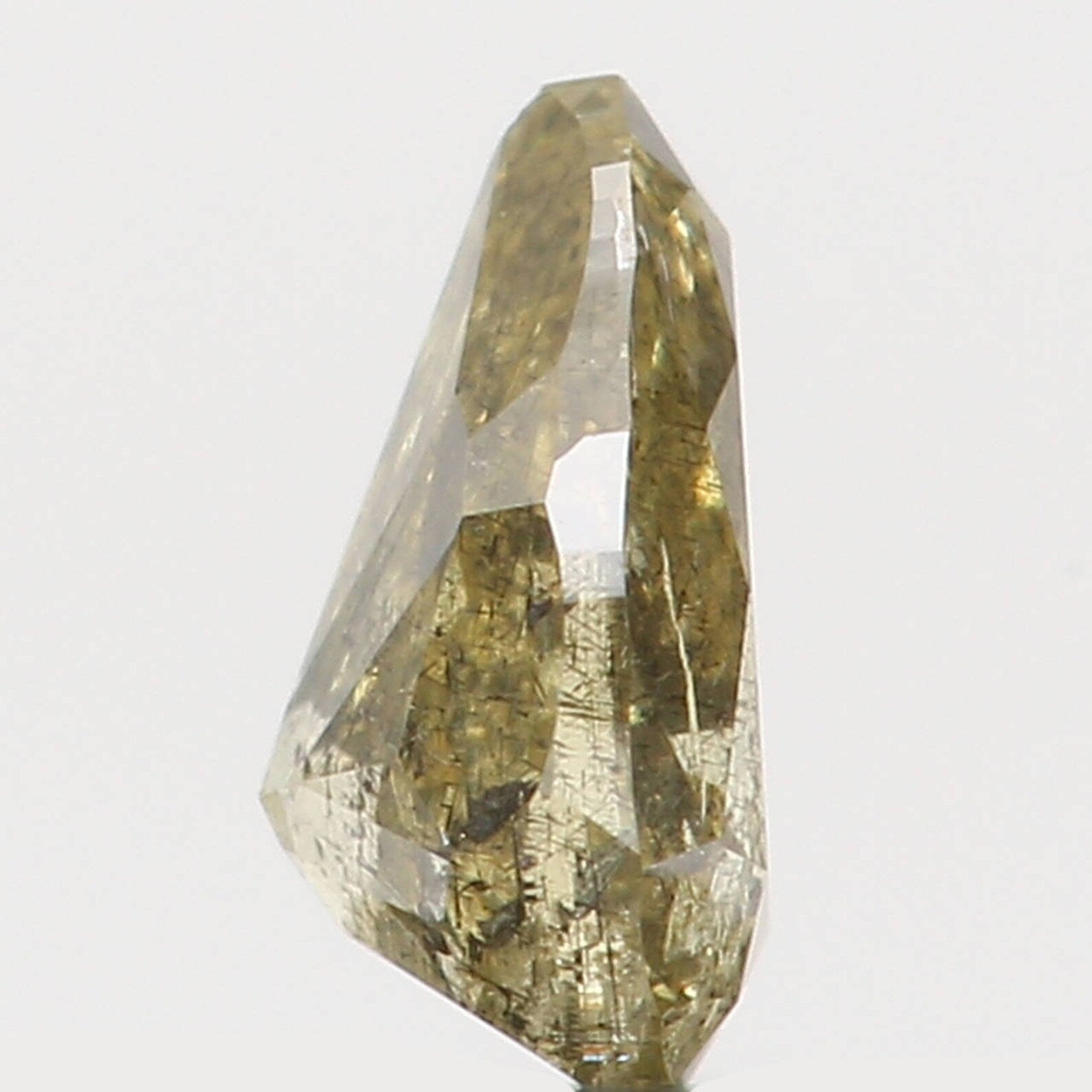 0.20 Ct Natural Loose Diamond Pear Green Color I1 Clarity 4.20 MM N7416