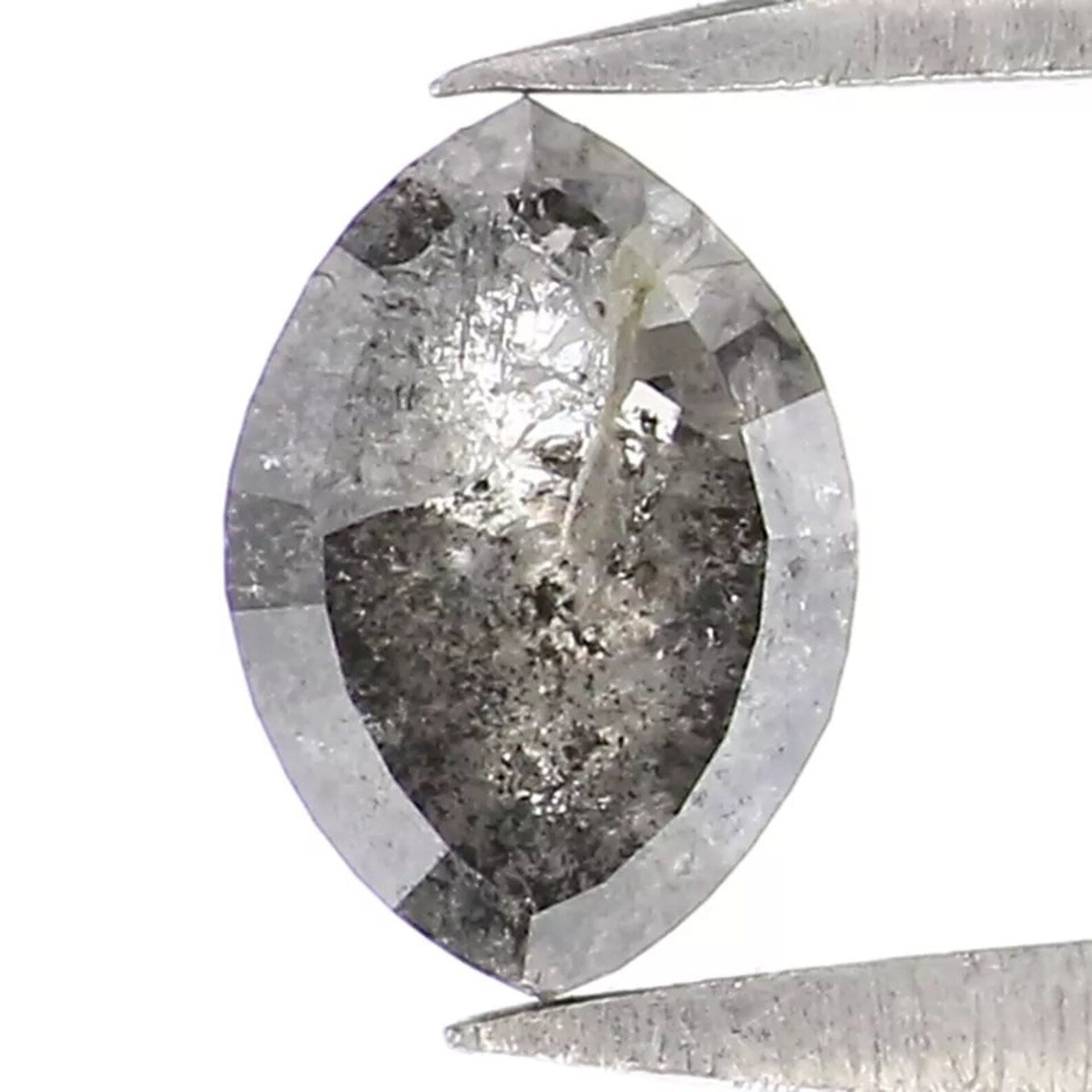 0.47 CT Natural Loose Marquise Cut Diamond Salt And Pepper Diamond 5.45 MM Natural Loose Diamond Black Grey Marquise Rose Cut Diamond NQ9981
