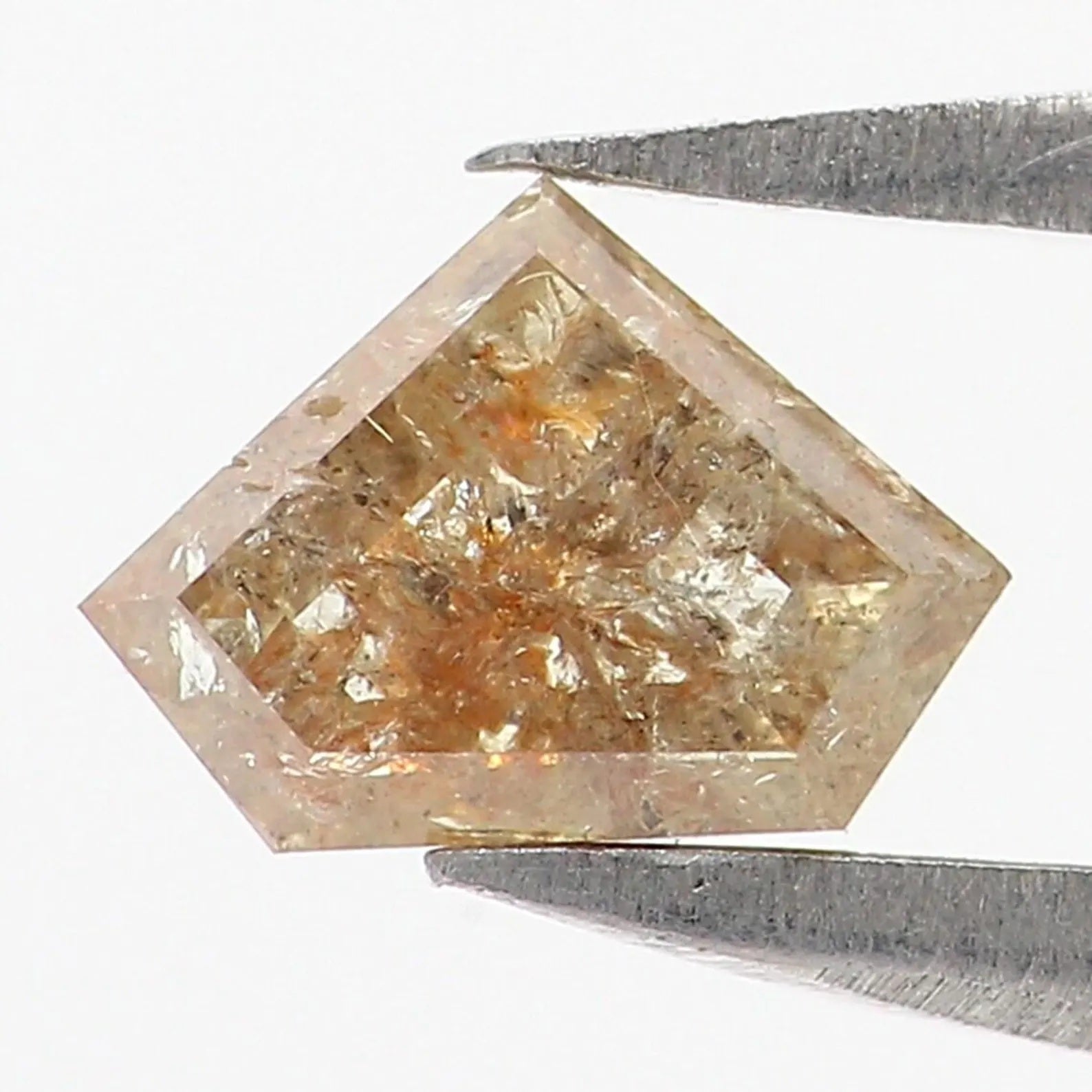 0.39 CT Natural Loose Shield Shape Diamond Grey Color Shield Cut Diamond 4.30 MM Natural Diamond Brown Color Shield Rose Cut Diamond NQ449