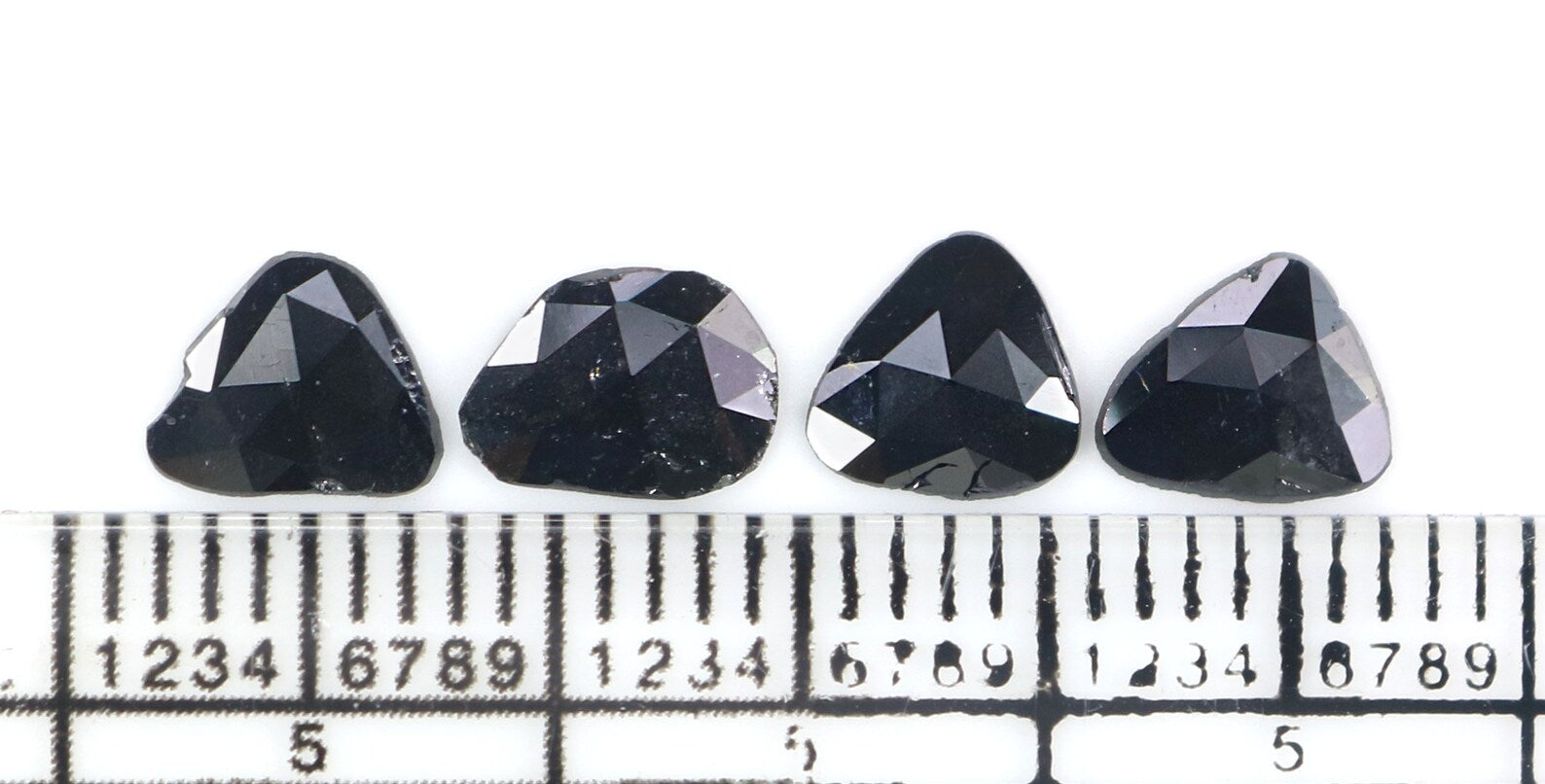 1.07 CT Natural Loose Slice Diamond Black Color Diamond Natural Loose Diamond 6.65 MM Rose Cut Diamond Irregular Cut Slice Shape NQ2196