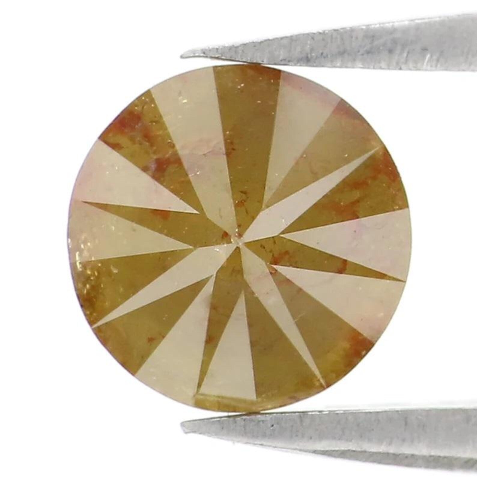 1.55 CT Natural Loose Round Shape Diamond Yellow Color Round Diamond 6.65 MM Natural Diamond Yellow Color Round Brilliant Cut Diamond NQ1692