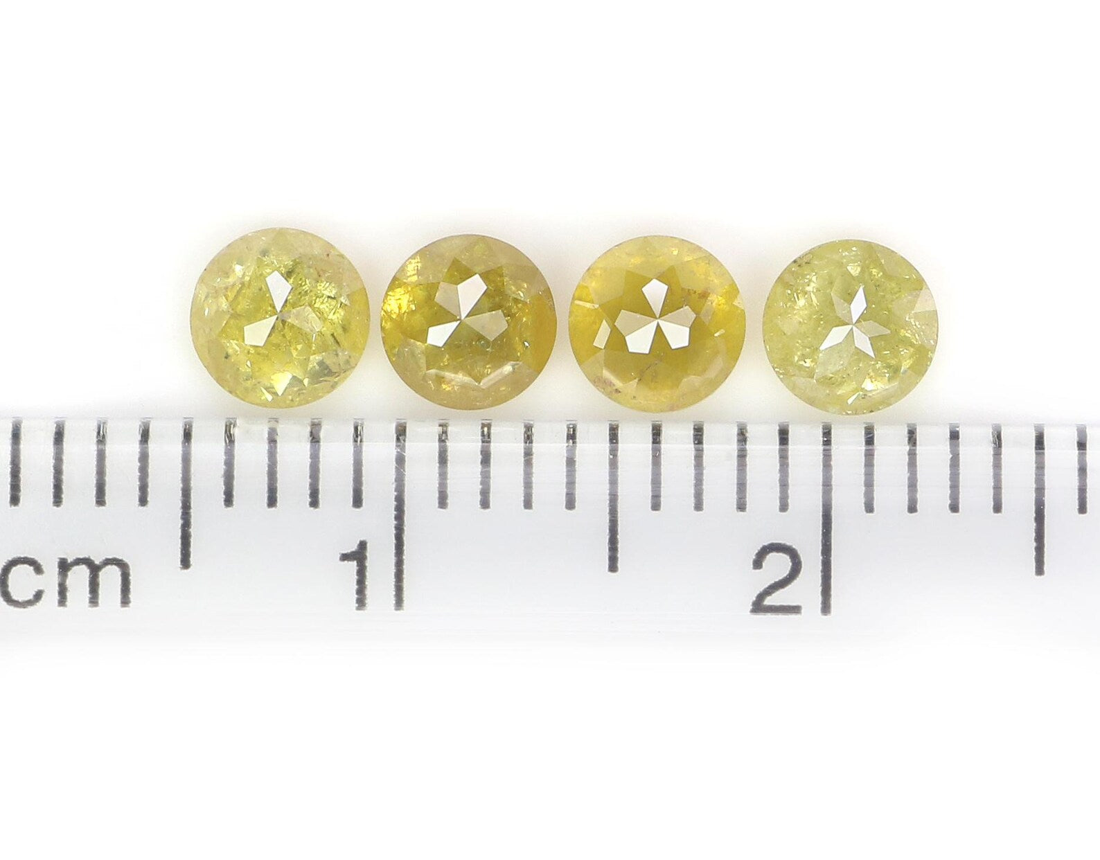 1.45 CT Natural Loose Round Rose Cut Diamond Yellow Color Round Shape Diamond 4.15 MM Natural Loose Diamond Round Rose Cut Diamond NQ1442