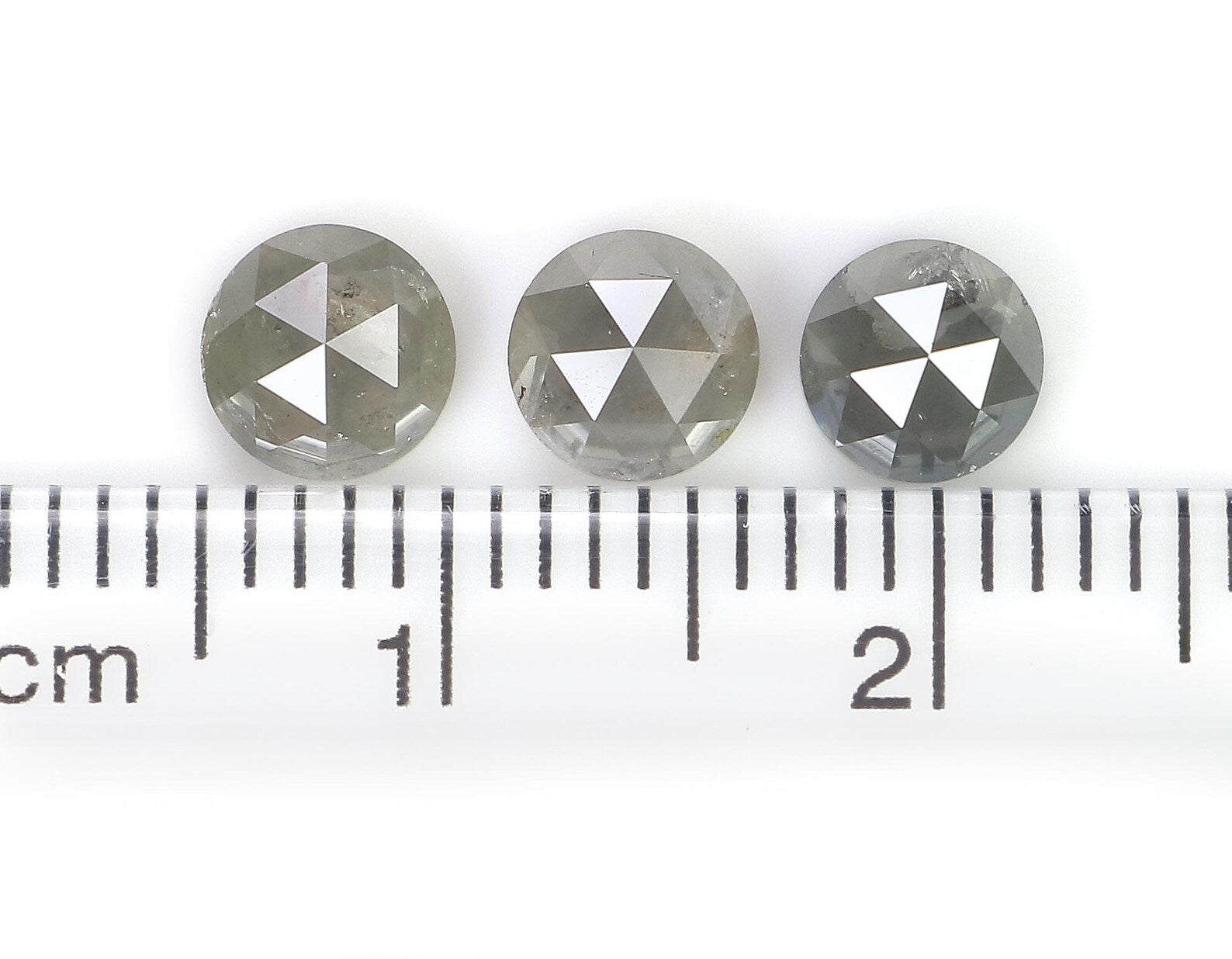 1.94 CT Natural Loose Round Shape Diamond Salt And Pepper Round Cut Diamond 5.00 MM Natural Diamond Grey Color Round Rose Cut Diamond NQ8920