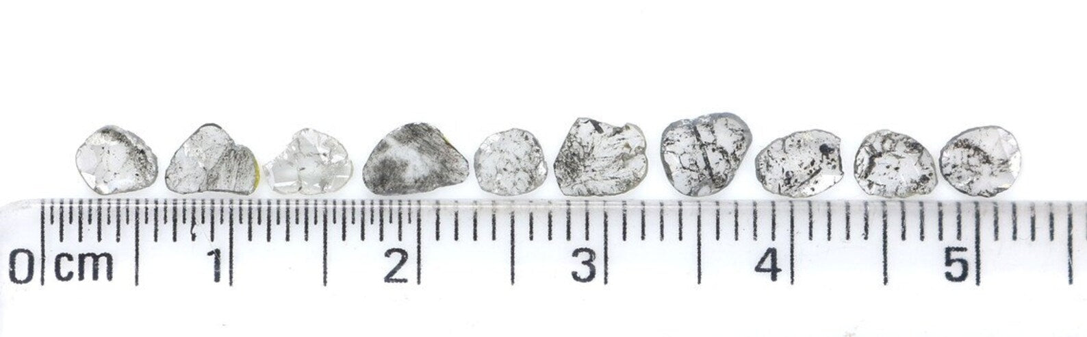 1.04 Ct Natural Loose Slice Shape Diamond Salt And Pepper Slice Diamond 3.95 MM NaturaI Diamond Black Grey Color Slice Cut Diamond NQ2136