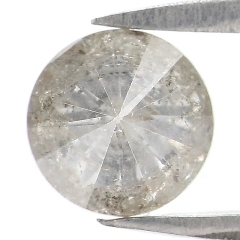 0.85 CT Natural Loose Round Brilliant Cut Grey Color Round Shape Diamond 5.80 MM Natural Loose Diamond Grey Color Round Shape Diamond NQ7029