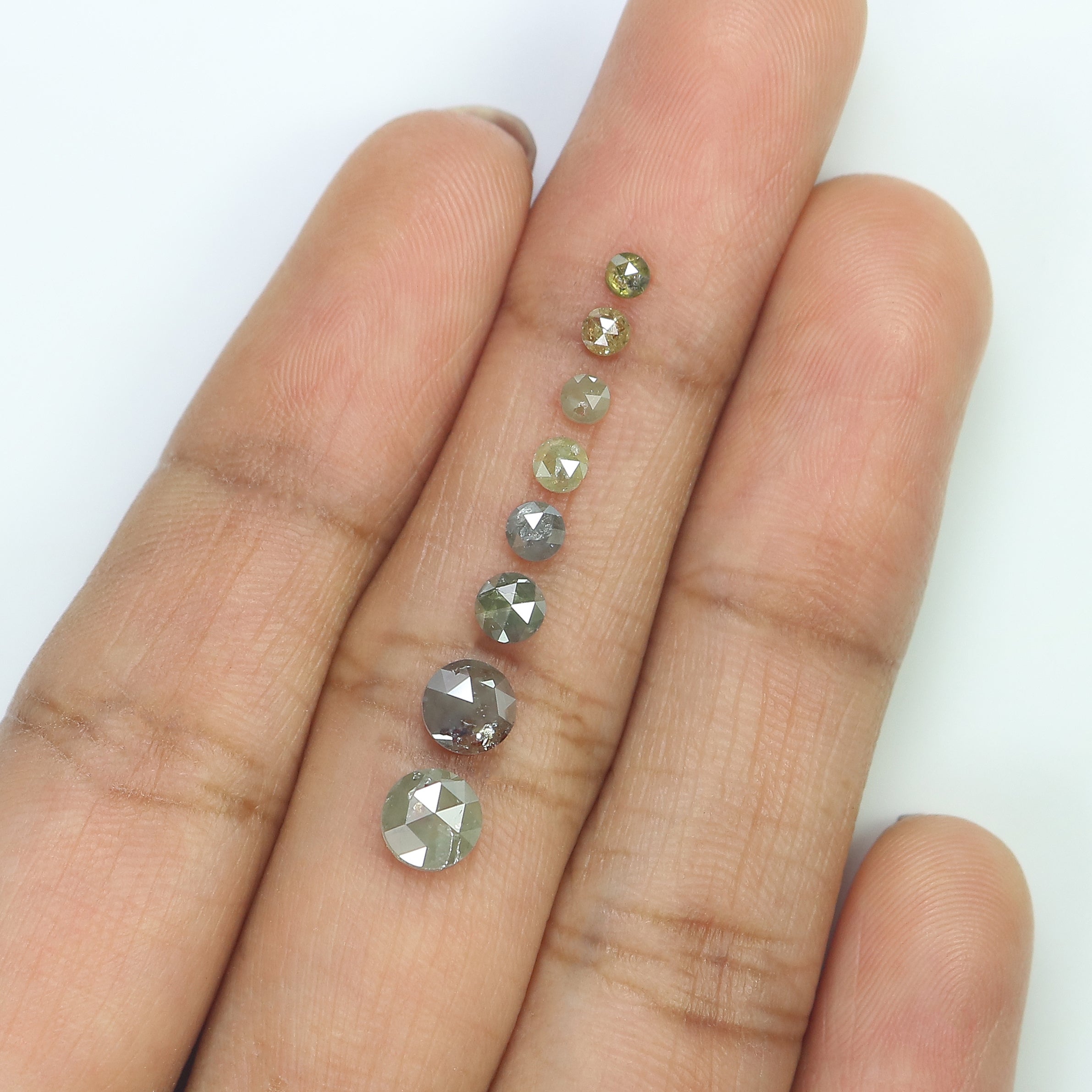 Natural Loose Round Rose Cut Diamond Fancy Mix Color Rose Cut Diamond Low Price 2.00 to 5.00 MM 1.00 CT Lot Round Shape Diamond Q71