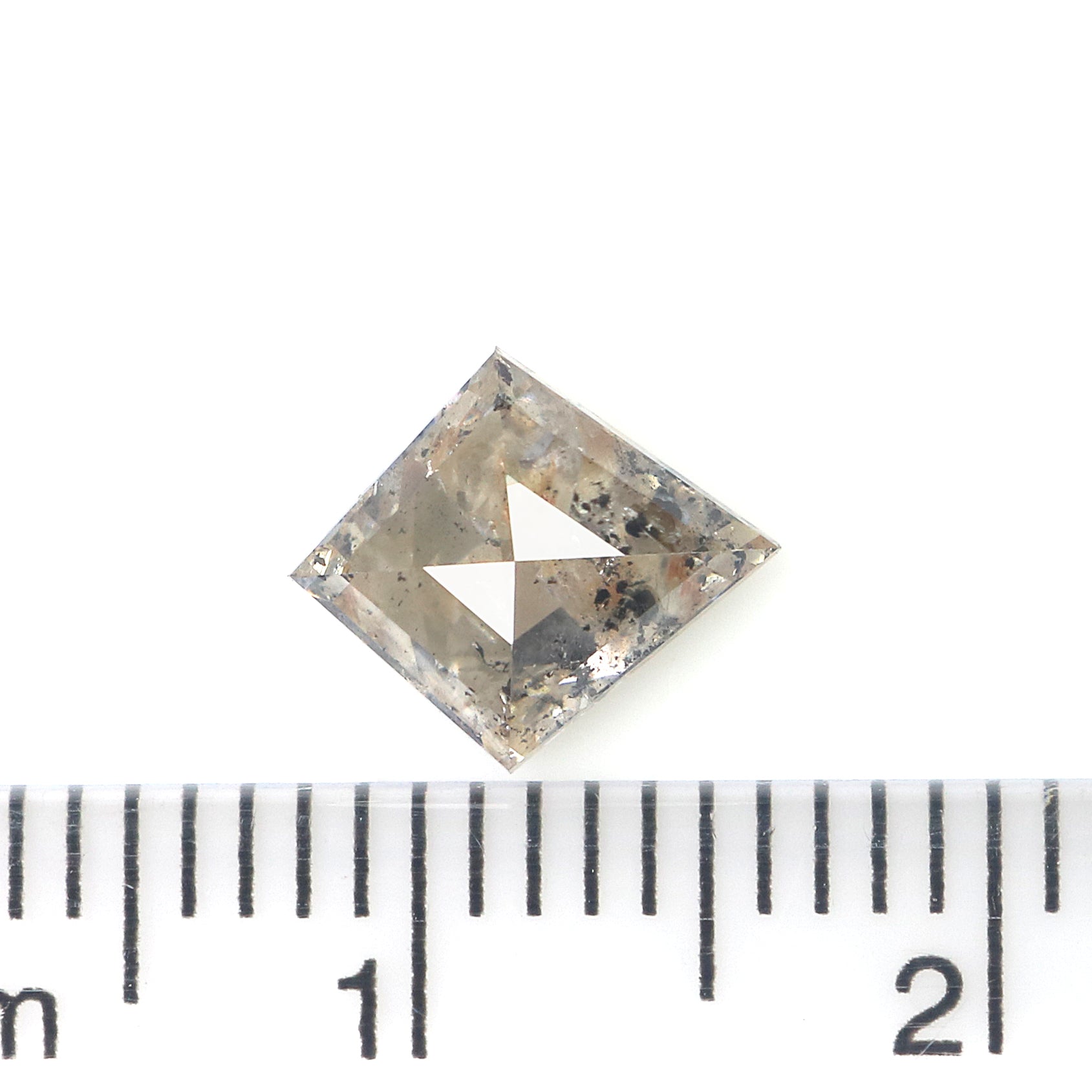 1.07 Ct Natural Loose Kite Shape Diamond Gray Brown Color Kite Shape Diamond 8.60 MM Natural Loose Diamond Kite Rose Cut Diamond QK2176