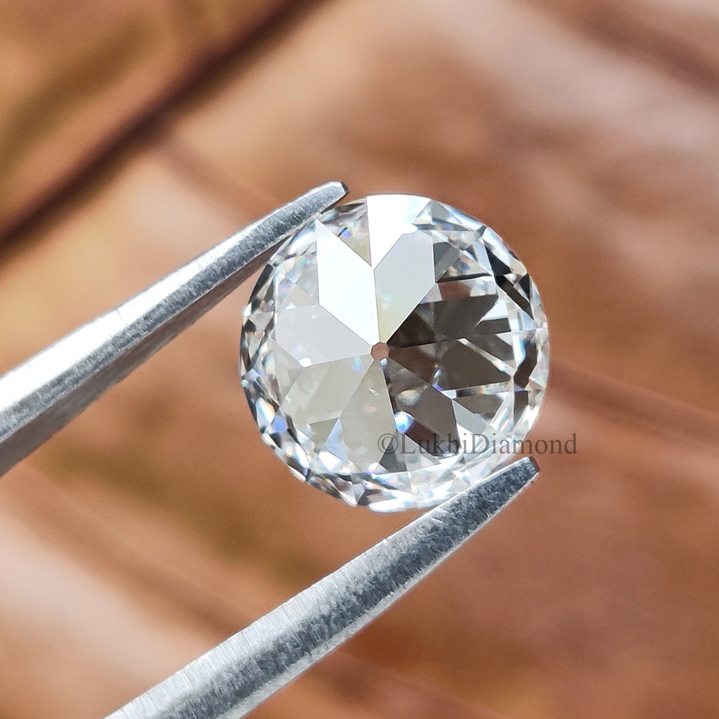 Lab Grown Round Cut Diamond Old European Old Mine Cut Loose Diamond White Colorless CVD Stone Engagement Ring Antique Style Diamond Q205