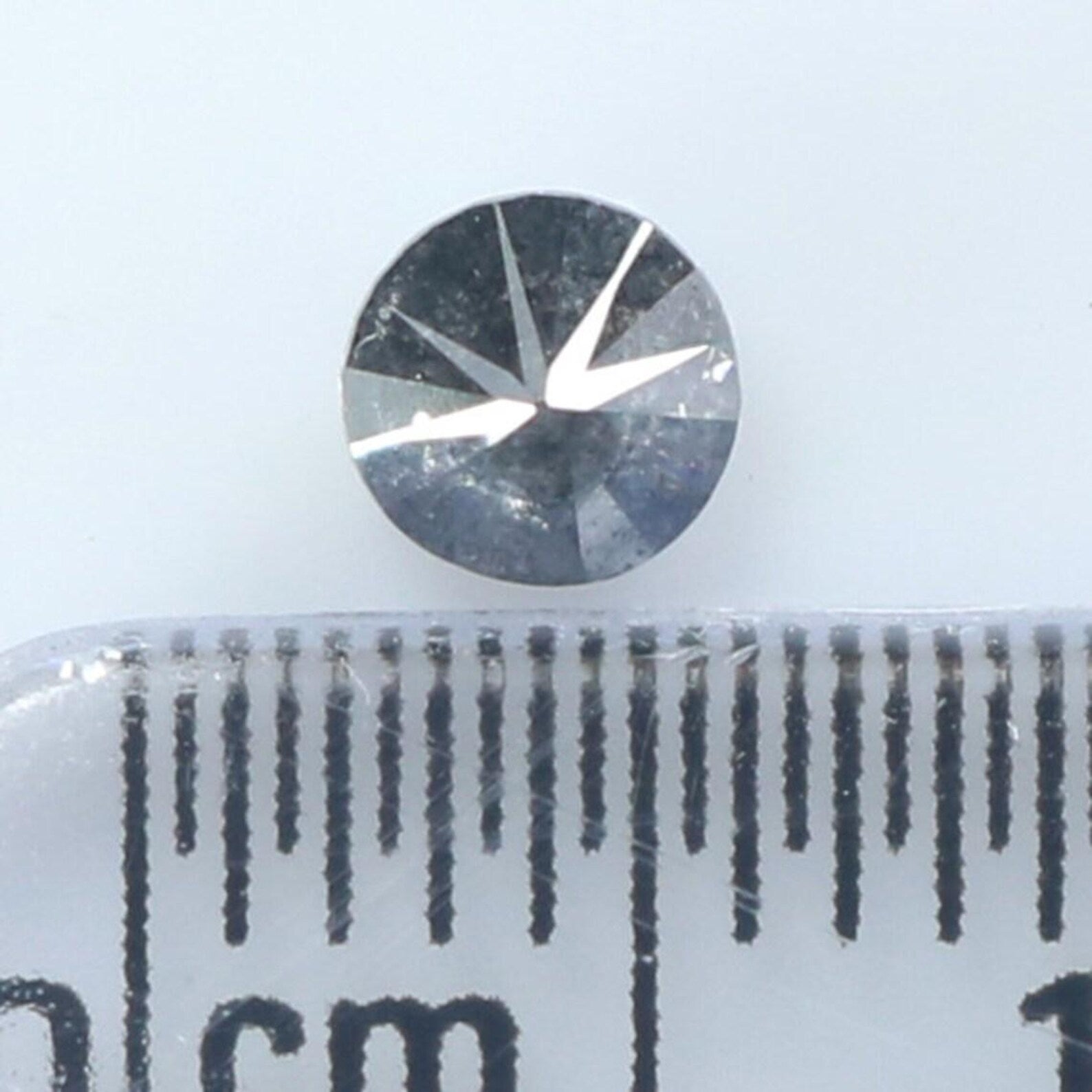 0.34 CT Natural Loose Round Shape Diamond Salt And Pepper Round Diamond 3.90 MM Natural Black Grey Color Round Brilliant Cut Diamond NQ305