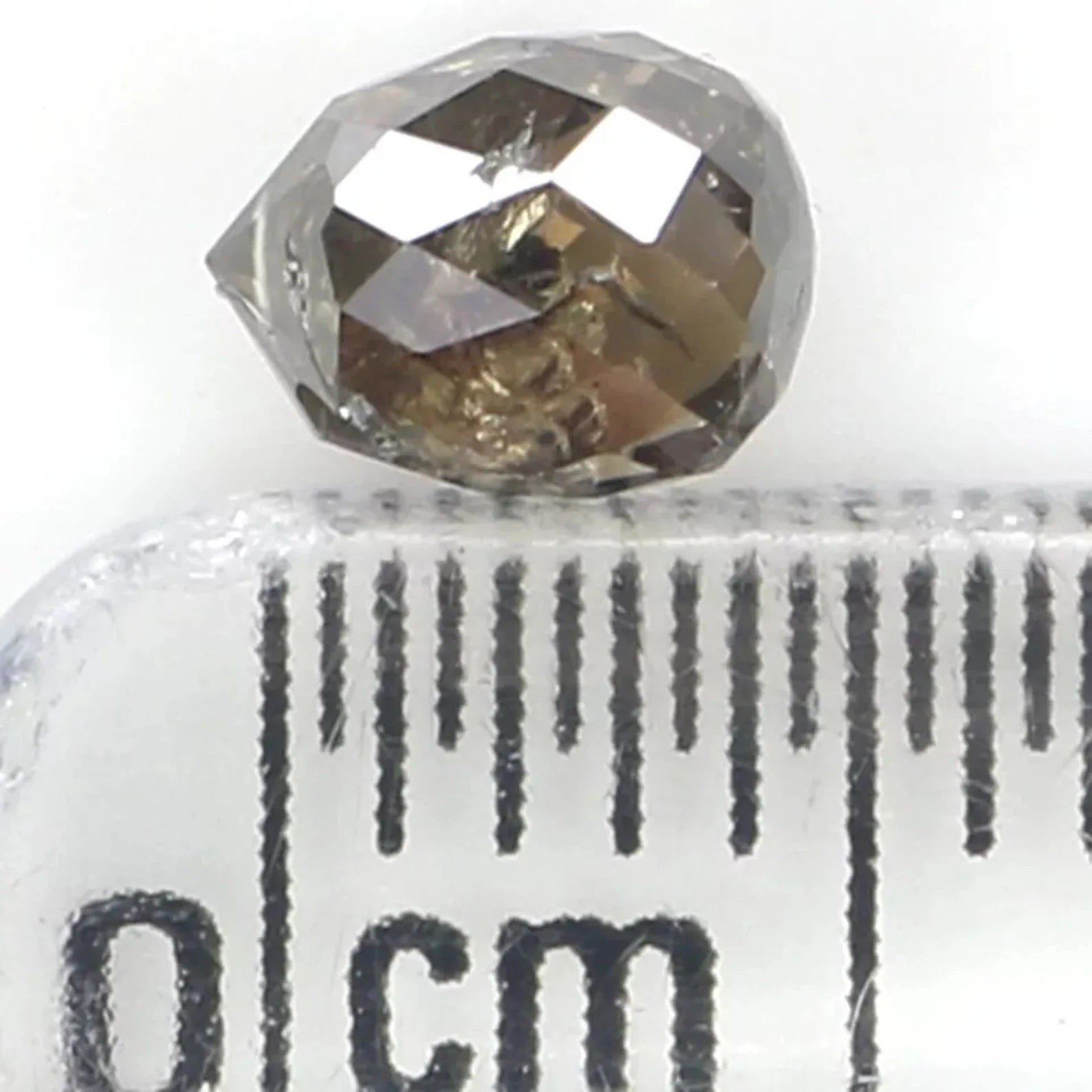0.68 CT Natural Loose Drop Shape Diamond Brown Color Briolette Cut Diamond 5.15 MM Natural Brown Color Briolette Rose Cut Diamond NQ854