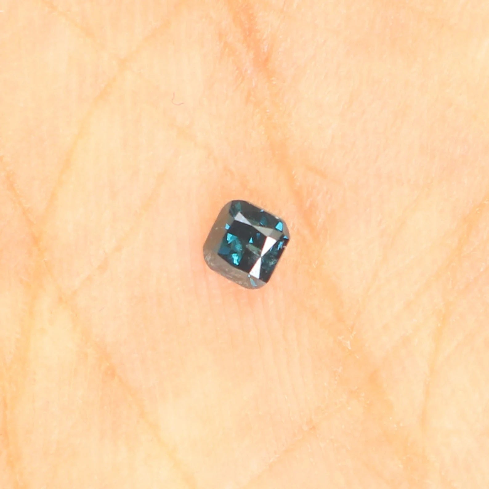 0.16 Ct Natural Loose Diamond, Cushion Diamond, Blue Diamond, Polished Diamond, Brilliant Cut Diamond, Rustic Diamond, Antique Diamond N6515