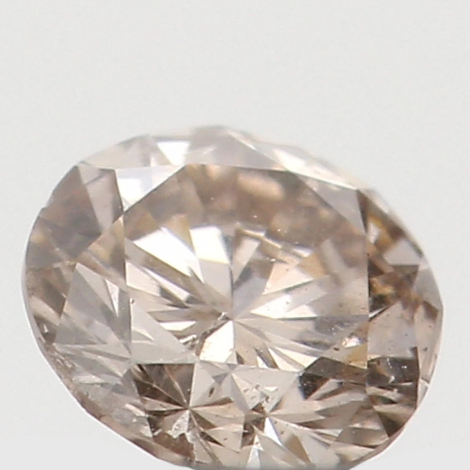0.126 Ct Natural Loose Round Shape Diamond Brown Color Round Cut Diamond 3.20 MM Natural Loose Diamond Round Brilliant Cut Diamond N7834