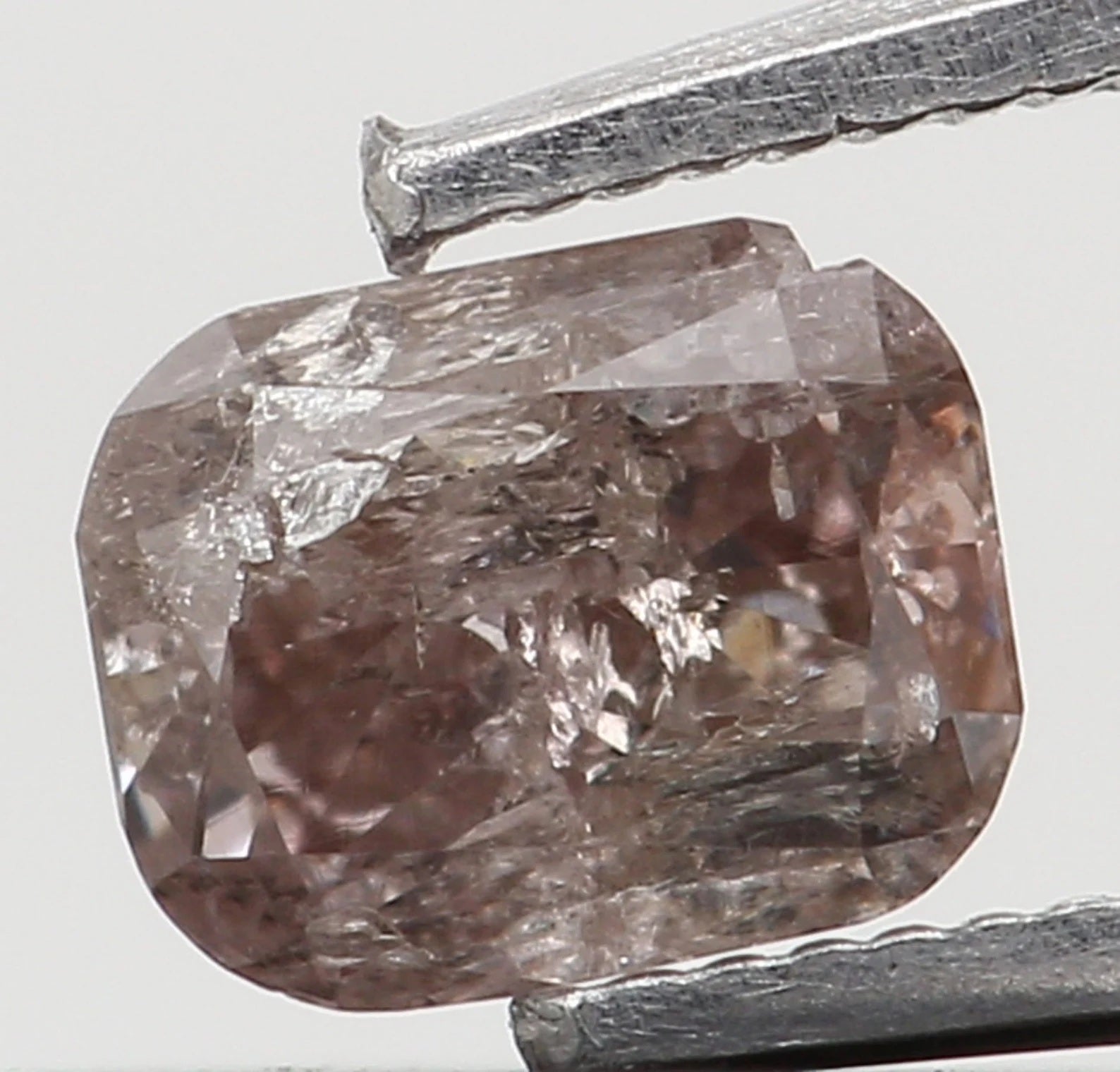 0.18 Ct Natural Loose Cushion Shape Diamond Brown Pink Color Cushion Cut Diamond 3.60 MM Natural Loose Cushion Brilliant Cut Diamond N8159