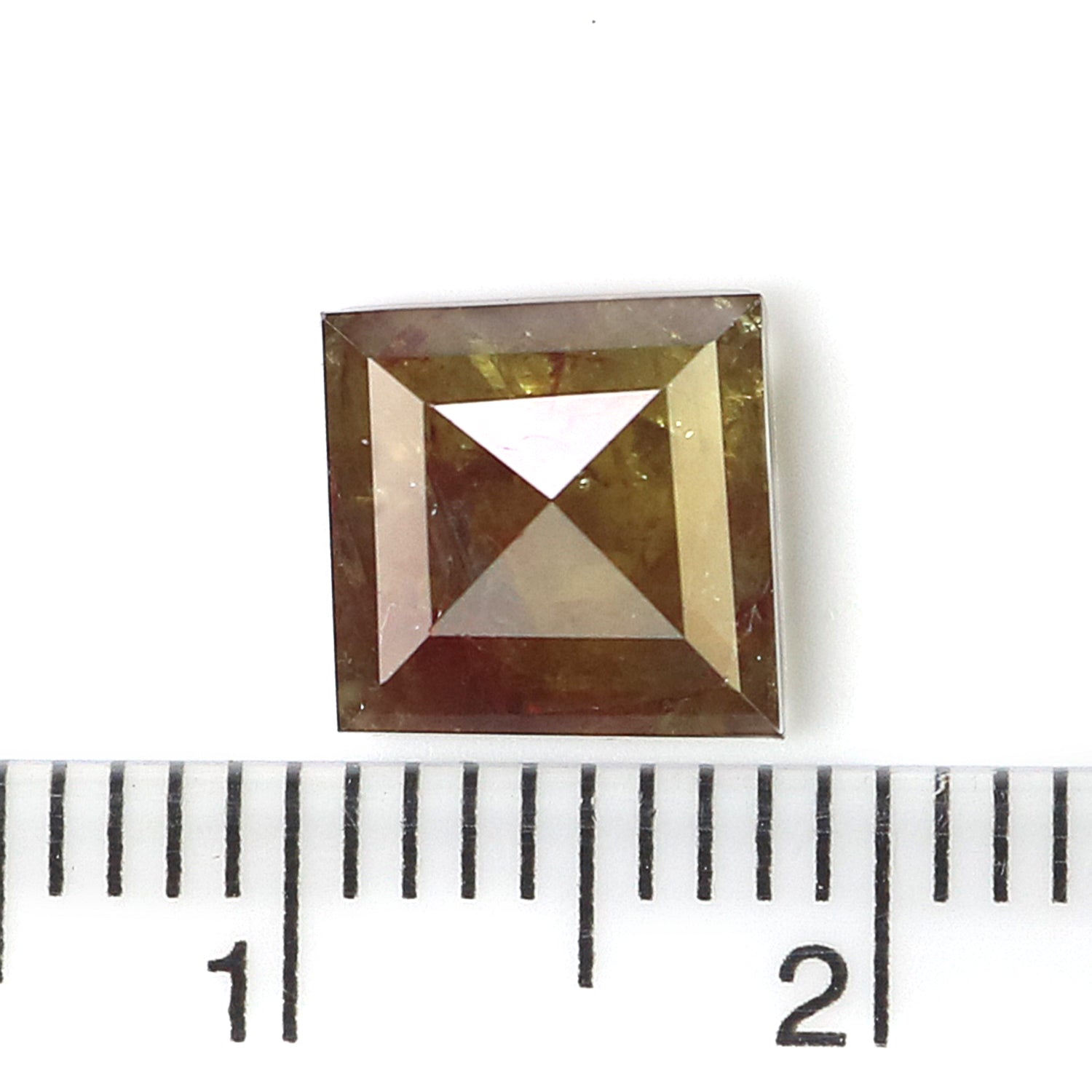 Natural Kite Cut Brown Color Diamond 2.14 CT Loose Kite Rose Cut Brown Color Stone 7.65 MM Rustic Diamond For Custom Engagement Ring L3656