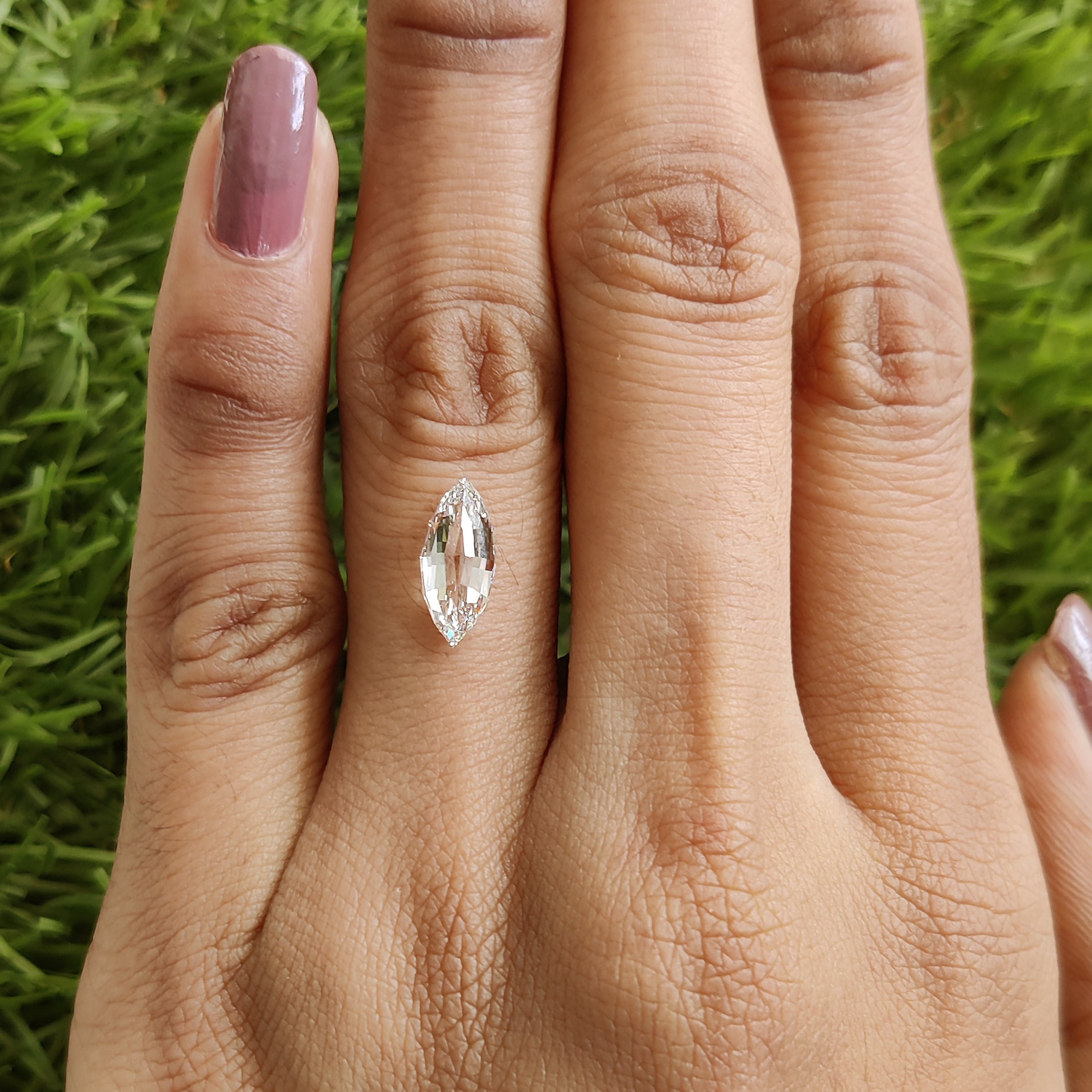 1.35 CT IGI Certified Modified Marquise Step Cut Diamond White - E Color VS1 Clarity Lab Grown Diamond Lab Created Marquise Diamond L3678