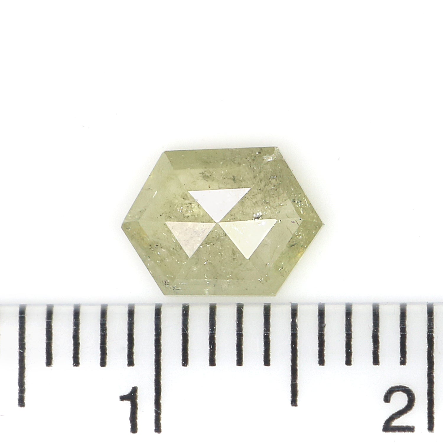 0.75 Ct Natural Loose Hexagon Shape Diamond Grey Hexagon Diamond 7.50 MM Natural Loose Grey Color Diamond Hexagon Rose Cut Diamond QK2097