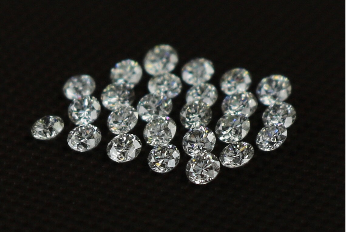 Lab Grown Loose White Diamond Round Brilliant Cut E F Color VS Clarity 0.80 To 2.00 MM Lot Lab Creted Diamond For Engagement Ring Q102