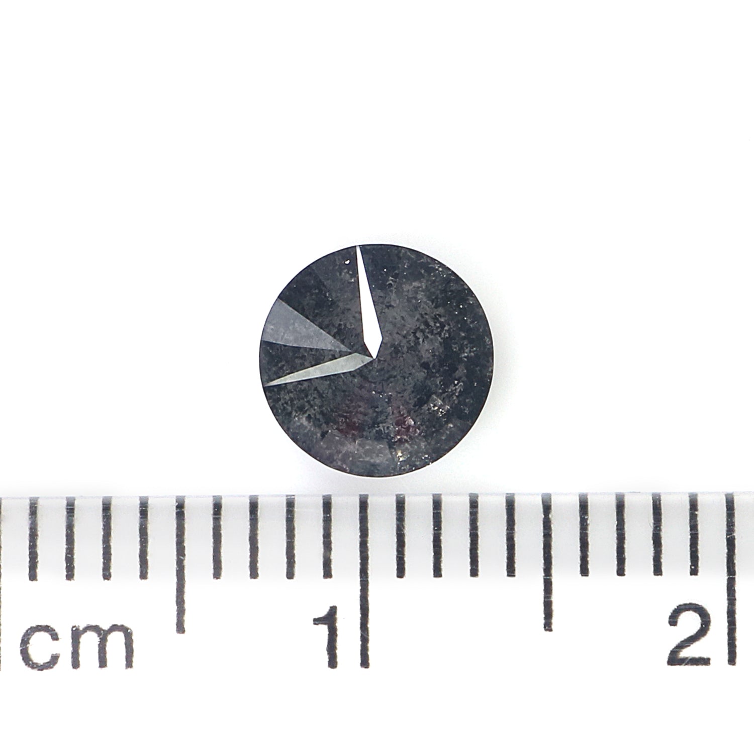 1.25 CT Natural Loose Round Shape Diamond Black Grey Color Round Cut Diamond 6.40 MM Salt And Pepper Round Brilliant Cut Diamond QL8301