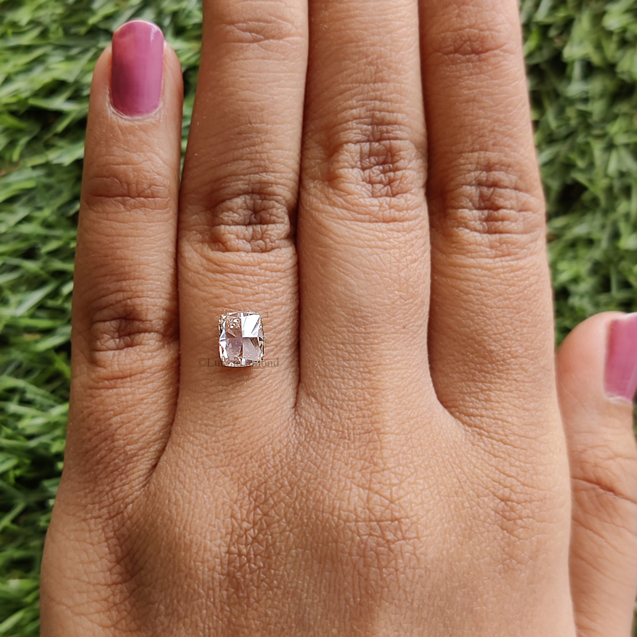 1.13 CT IGI Certified Cushion Modified Brilliant Cut Diamond Q-R Color Diamond VVS2 Clarity Lab Grown Diamond Lab Created Diamond L3481