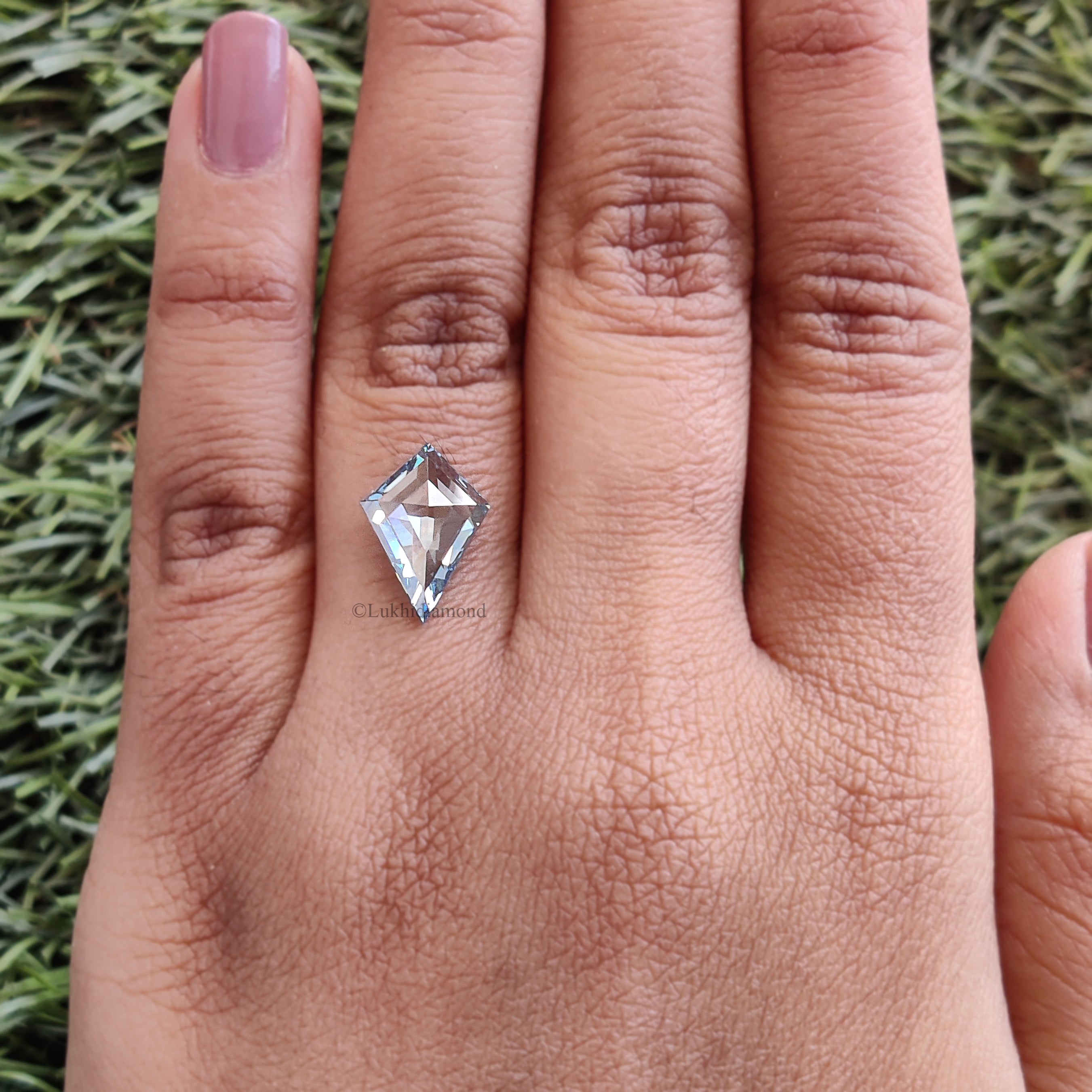 1.91 CT IGI Certified Kite Step Cut Diamond Fancy Intense Blue Color VS2 Clarity Lab Grown Diamond Lab Created Kite Cut CVD Diamond L3284