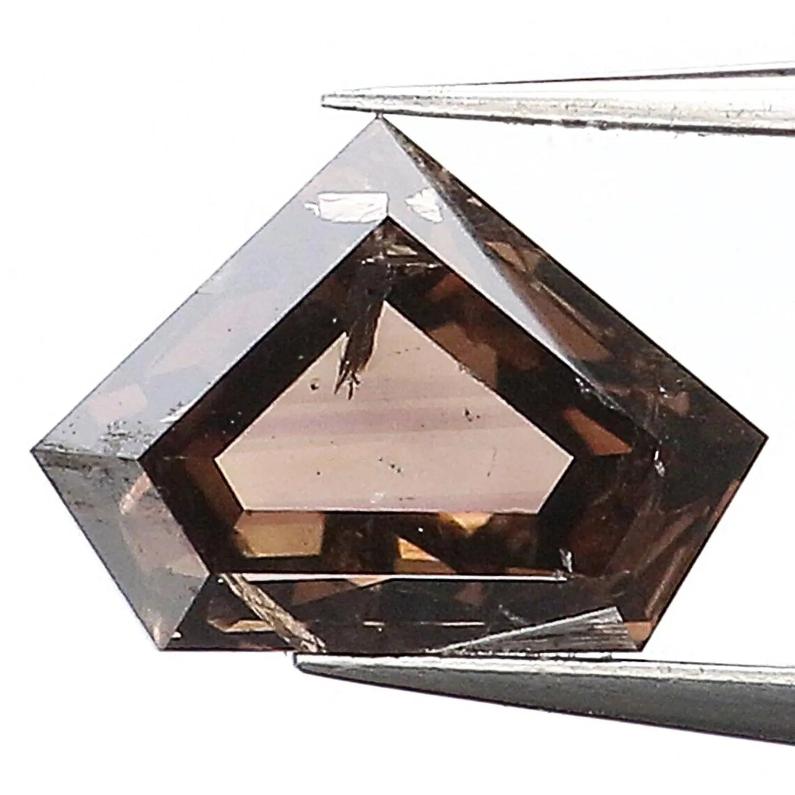 0.51 CT Natural Loose Shield Shape Diamond Brown Color Shield Cut Diamond 4.55 MM Natural Diamond Brown Color Shield Rose Cut Diamond NQ470