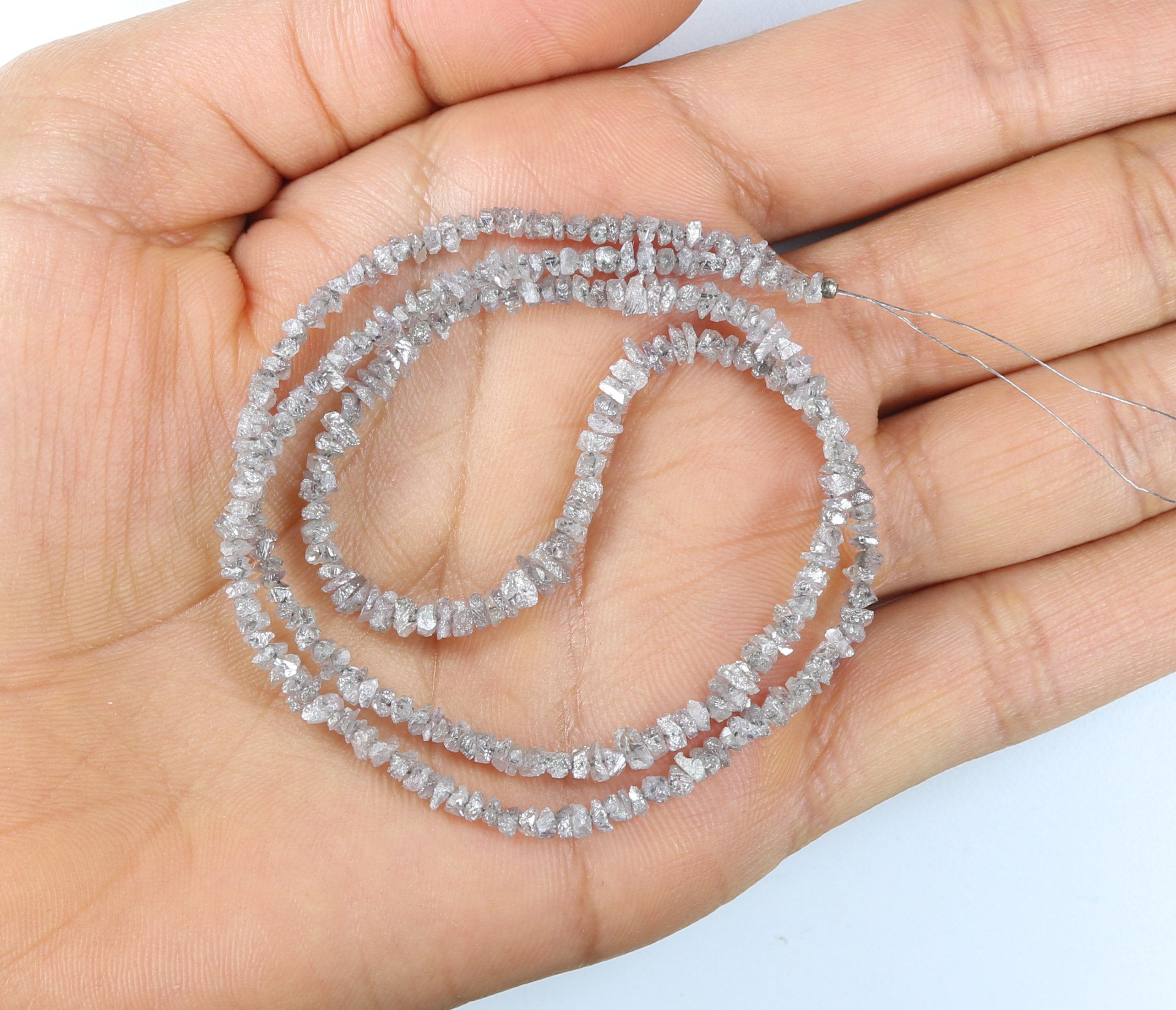 21.42 CT Natural Loose Rough Bead Shape Diamond Brown Color Rough Cut Diamond 1.90 MM Natural Pink Color Rough Drilling Bead Diamond LQ6126