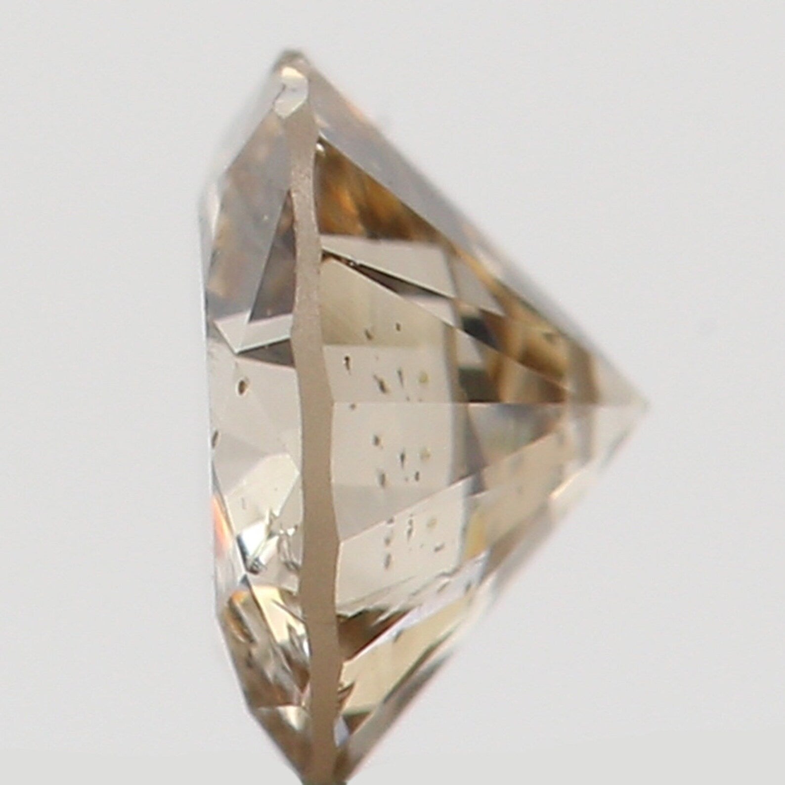 0.15 Ct Natural Loose Round Shape Diamond Brown Color Round Cut Diamond 3.50 MM Natural Loose Diamond Round Brilliant Cut Diamond N7204