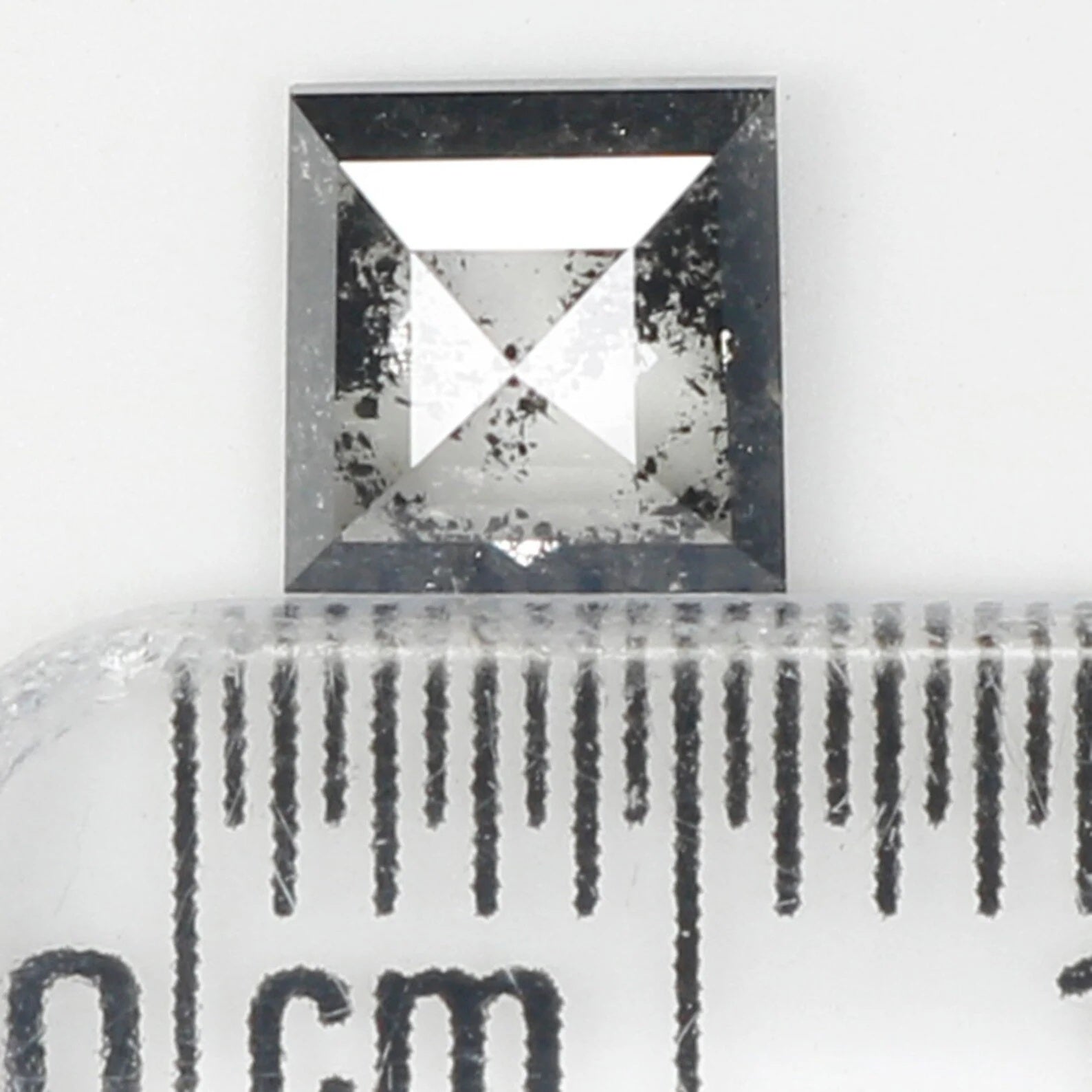 0.70 CT Natural Loose Kite Shape Diamond Salt And Pepper Kite Diamond 7.10 MM Natural Loose Black Grey Color Kite Rose Cut Diamond QN930