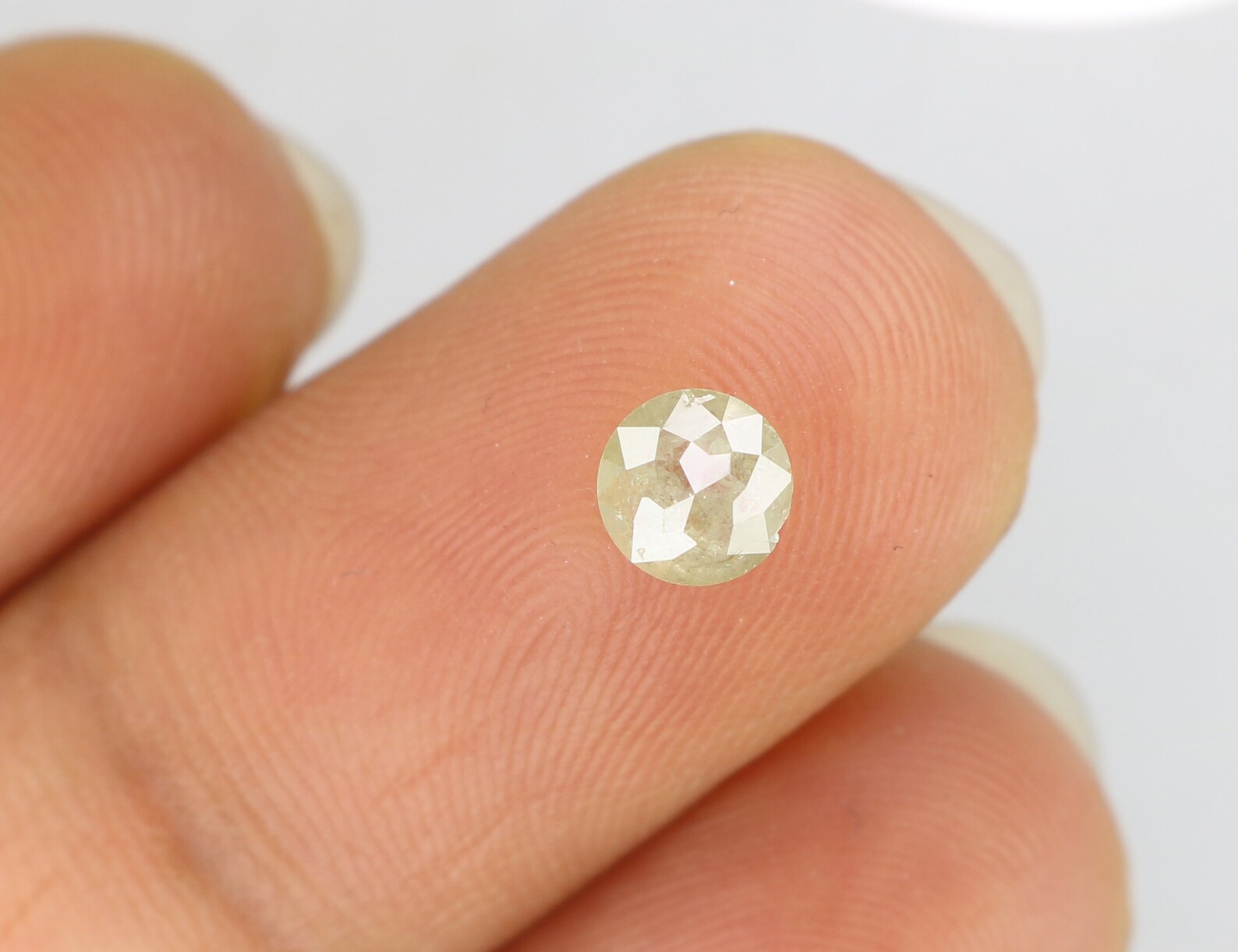 0.52 Ct Natural Loose Diamond Round Rose Cut Grey Color I3 Clarity 4.60 MM N7587