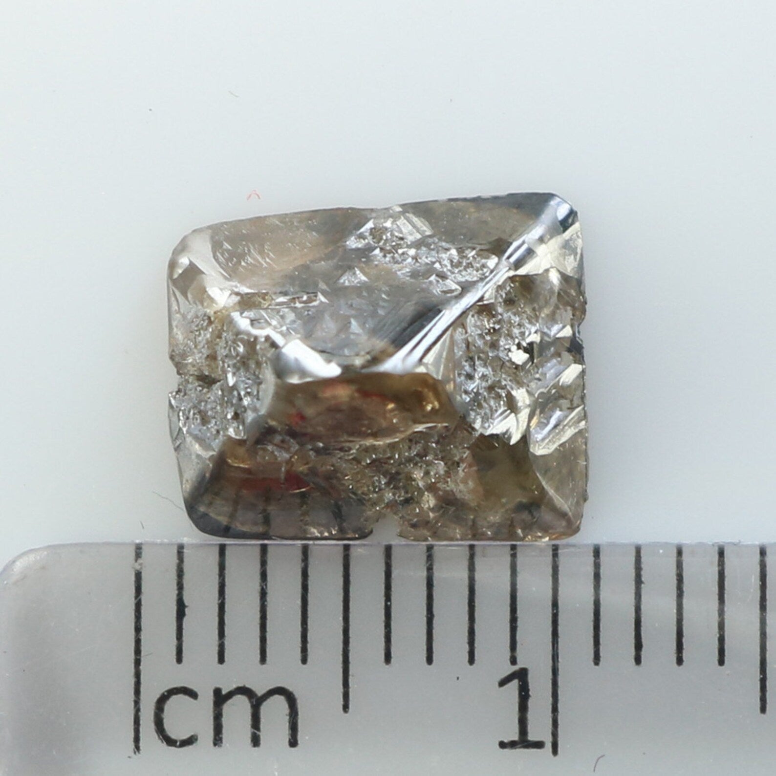 2.81 Ct Natural Loose Diamond Rough Brown Color I3 Clarity 9.55 MM KDN145