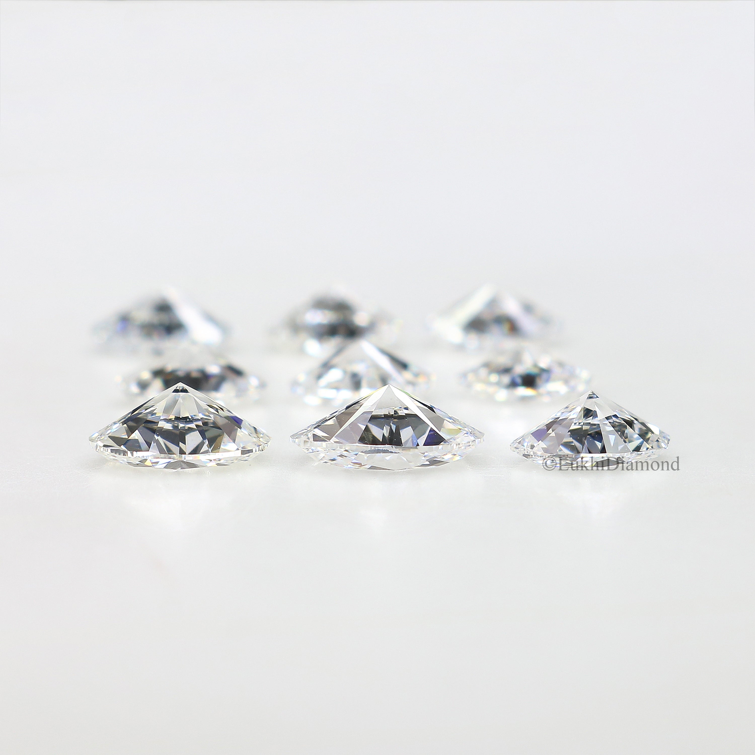 Oval Cut Lab Grown Diamond 4X3/5X3/6X4 MM Size Oval Loose Lab Man Made Diamond 2 PCs Pair For Earring Gift For Her Engagement Ring Q162