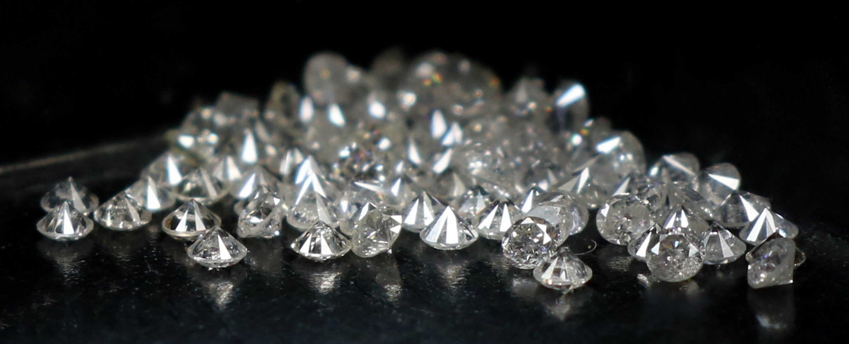 Natural Loose Diamond Round G H White Color I1 I3 Clarity 50 pieces 2.50 MM 100% Real Diamond