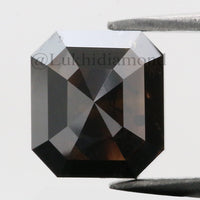 IGI CERTIFIED 1.22 Ct Natural Loose Diamond Radiant Cut Fancy Black Color 6 MM KDL8539