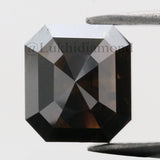 IGI CERTIFIED 1.22 Ct Natural Loose Diamond Radiant Cut Fancy Black Color 6 MM KDL8539
