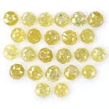 Natural Loose Bead Yellow Color Diamond 2.18 CT 2.30 MM Bead Shape Rose Cut Diamond L1711