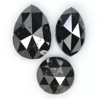 Natural Loose Mix Shape Diamond Black Color 3.72 CT 6.30 MM Mix Shape Rose Cut Diamond L1728