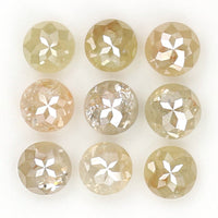 Natural Loose Round Rose Cut Grey Brown Color Diamond 1.27 CT 3.00 MM Round Rose Cut Shape Diamond L6347