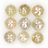 Natural Loose Round Rose Cut Grey Brown Color Diamond 1.27 CT 3.00 MM Round Rose Cut Shape Diamond L6347