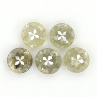 Natural Loose Rose Cut Diamond Grey Color 1.15 CT 3.50 MM Round Rose Cut Shape Diamond KR1293