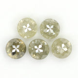 Natural Loose Rose Cut Diamond Grey Color 1.15 CT 3.50 MM Round Rose Cut Shape Diamond KR1293