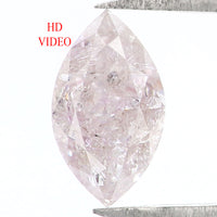 Natural Loose Marquise Light pink Color Diamond 0.45 CT 6.80 MM Marquise Shape Rose Cut Diamond L1588