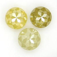Natural Loose Rose Cut Yellow Color Diamond 0.67 CT 3.30 MM Round Rose Cut Shape Diamond L6333