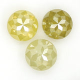 Natural Loose Rose Cut Yellow Color Diamond 0.67 CT 3.30 MM Round Rose Cut Shape Diamond L6333
