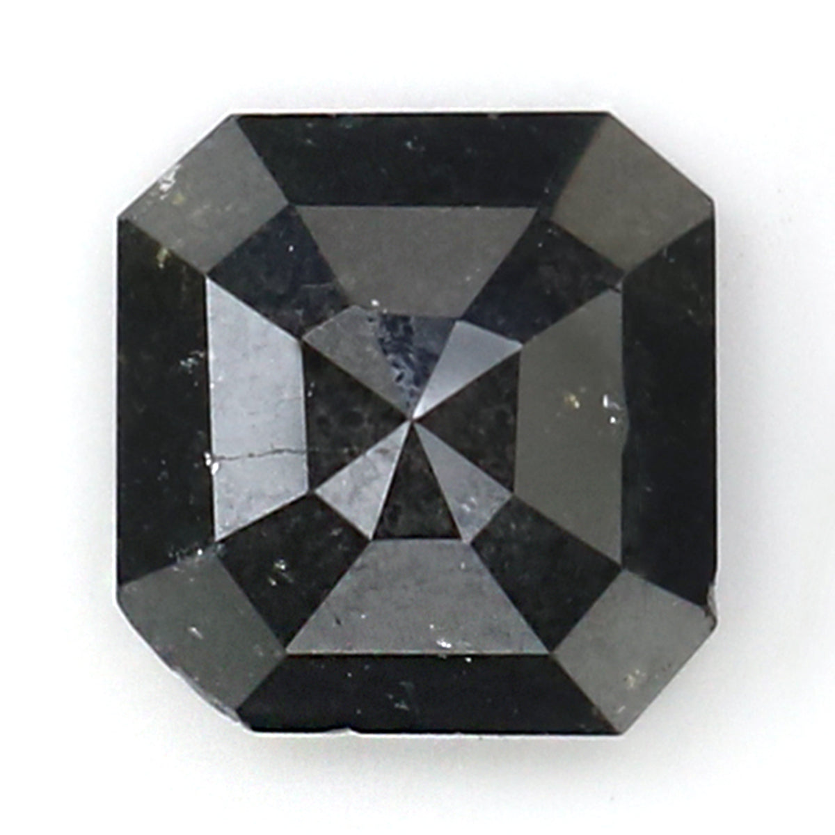 1.45 CT Natural Loose Emerald Shape Diamond Black Color Emerald Diamond 7.00 MM Natural Loose Black Color Emerald Rose Cut Diamond KQ2077