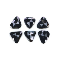Natural Loose Slice Black Color Diamond 1.18 CT 5.50 MM Slice Shape Rose Cut Diamond L2672