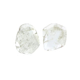 Natural Loose Slice Ice Grey Color Diamond 1.04 CT 9.50 MM Slice Shape Rose Cut Diamond L7692