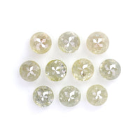 Natural Loose Rose Cut Diamond Grey Color 1.54 CT 2.90 MM Round Rose Cut Shape Diamond KR122